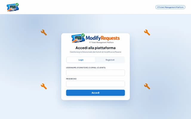 Screenshot di ModifyRequests